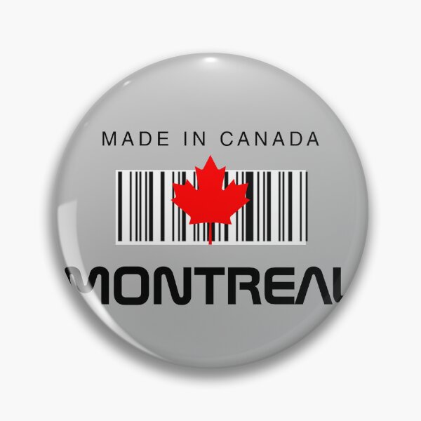 Item preview, Made in Montreal Canada Bar Code Maple Leaf designed and sold by catchyology.