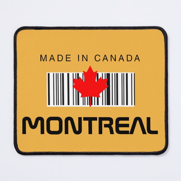 Item preview, Made in Montreal Canada Bar Code Maple Leaf designed and sold by catchyology.