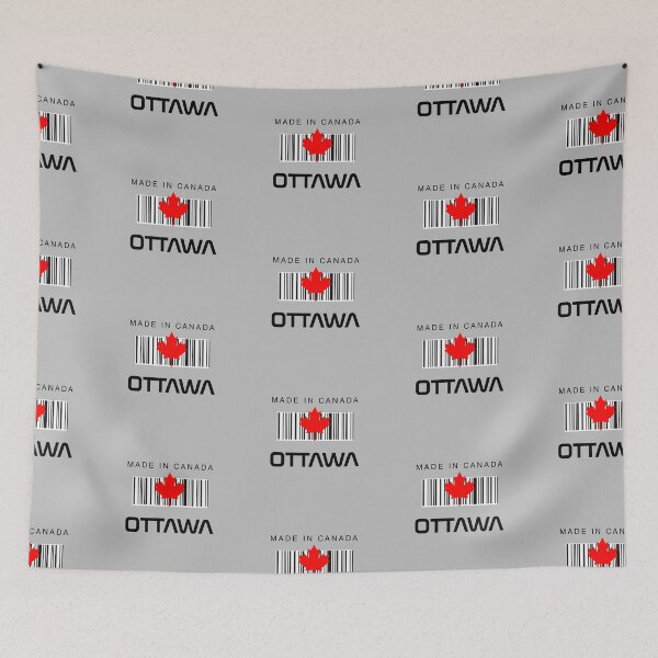 Item preview, Made in Ottawa Canada Bar Code Maple Leaf designed and sold by catchyology.