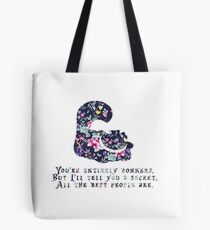 Alice floral designs - Cheshire cat entirely bonkers Tote Bag