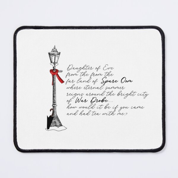 Item preview, Mr. Tumnus lamppost quote designed and sold by TheArtBakery67.