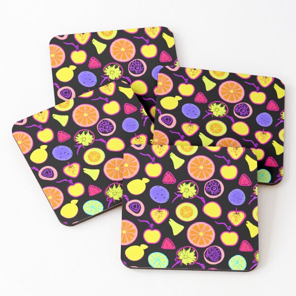 Item preview, Vibrant Neon Fruits Artistry designed and sold by Health And Fitness Posts e-Store.