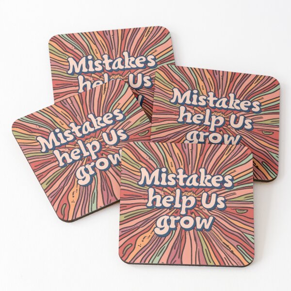 Item preview, Groovy Retro Sticker: Mistakes Help Us Grow designed and sold by myfavoritesm4.