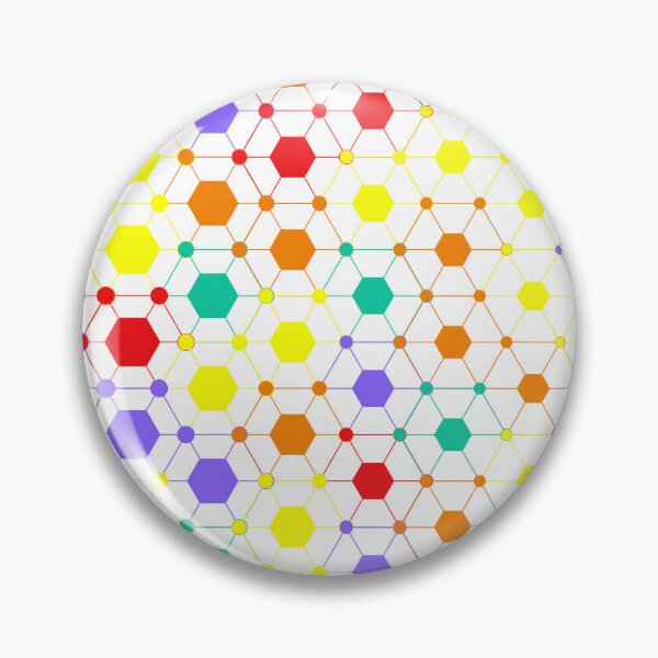 Item preview, Hexagon pattern six sides designed and sold by CodeArtAfrik.