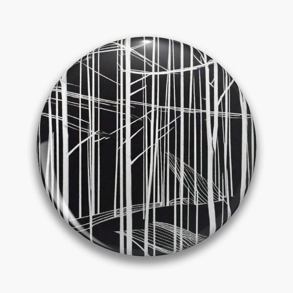 Item preview, Haunted Forest Abstract – Black and White Art 15 designed and sold by Benito Del Ray.