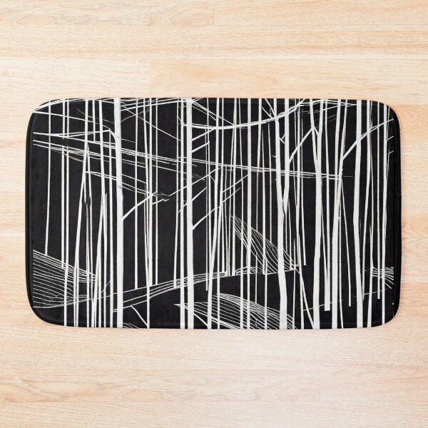 Item preview, Haunted Forest Abstract – Black and White Art 15 designed and sold by Benito Del Ray.