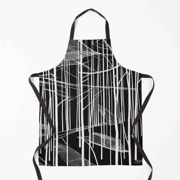Item preview, Haunted Forest Abstract – Black and White Art 15 designed and sold by Benito Del Ray.