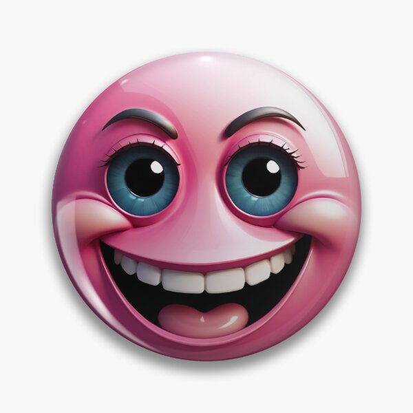 Artikelvorschau, rosa Smiley entworfen und verkauft von Gilby-Designs.