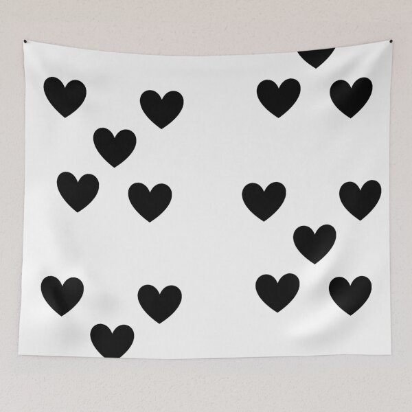 Item preview, Black heart pattern designed and sold by Pastelblackbun.