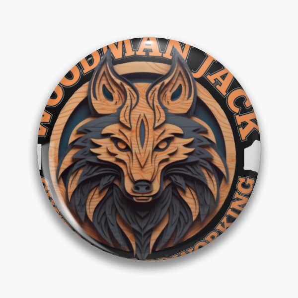 Item preview, Woodman Jack Custom Woodworking Logo designed and sold by WizzyStickers.