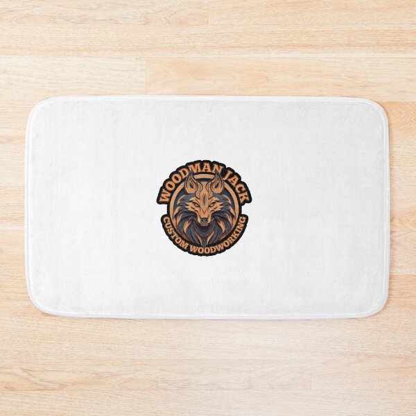 Item preview, Woodman Jack Custom Woodworking Logo designed and sold by WizzyStickers.