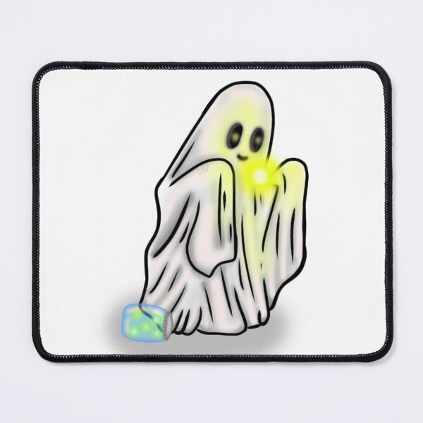 Item preview, Kawaii Ghost Catching Fireflies designed and sold by SquishyBeeArt.