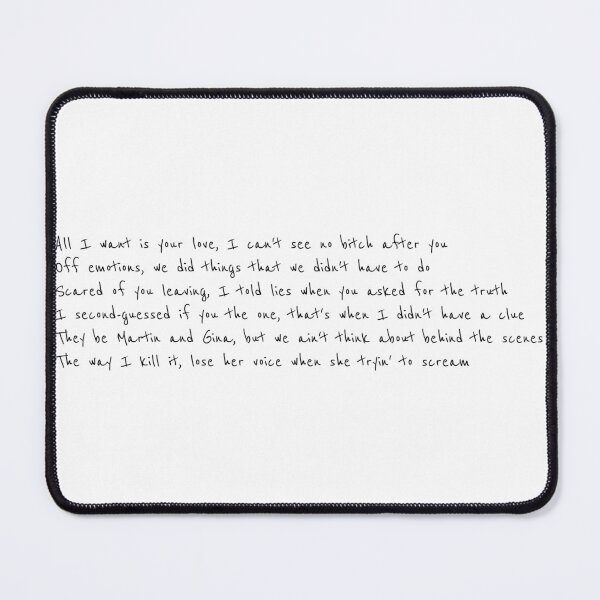 Item preview, Martin & Gina | Lyrics designed and sold by Basi-.
