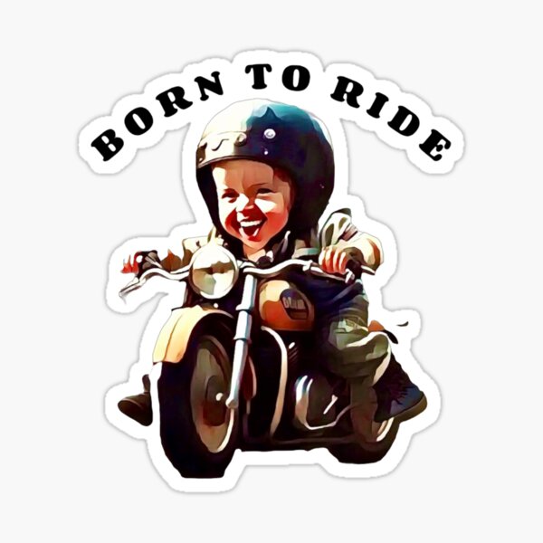 Sticker Moto Born To Ride, Stickers Motos