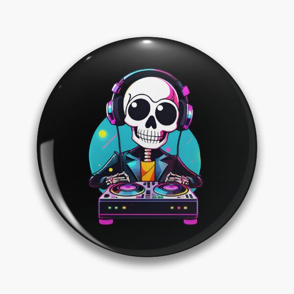 Item preview, dj skeleton designed and sold by SketchysDESIGNS.