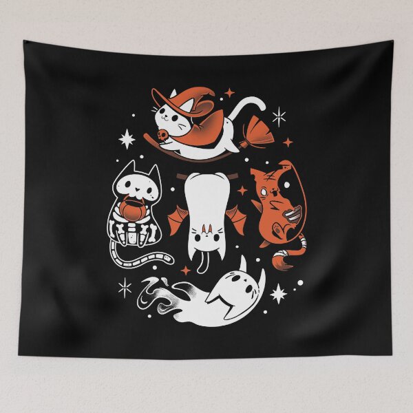 Item preview, Spooky Kitty Crew - Halloween Cats designed and sold by Snouleaf.