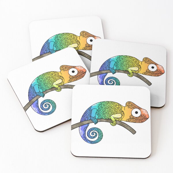 Item preview, Rainbow Mandala Chameleon designed and sold by Leah Haas.