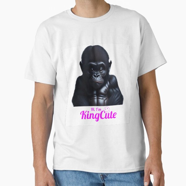 Gorila King Cute Camiseta clásica