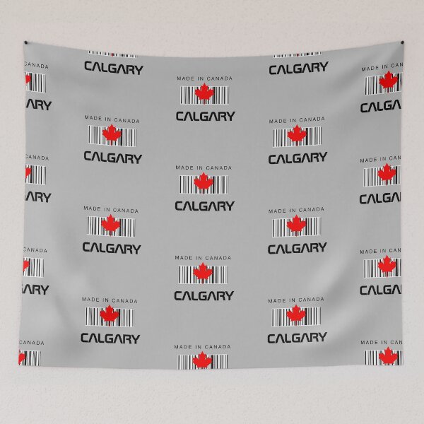 Item preview, Made in Calgary Alberta Canada Bar Code Maple Leaf designed and sold by catchyology.