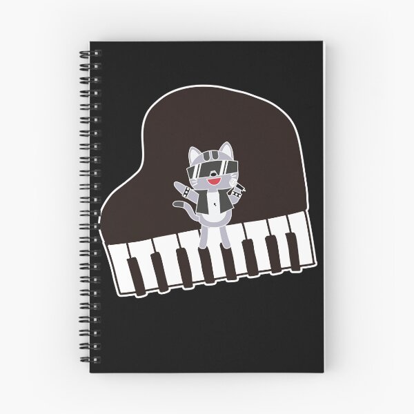 Item preview, Piano-Loving Cat: Eat, Sleep, Piano, and Sing, funny design designed and sold by Lactus.