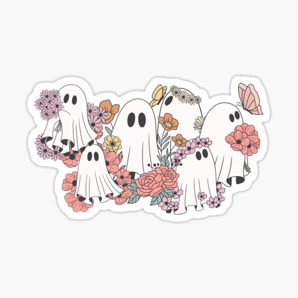 Artikel-Vorschau von Geist mit Blumen, designt und verkauft von PadfootSticker.
