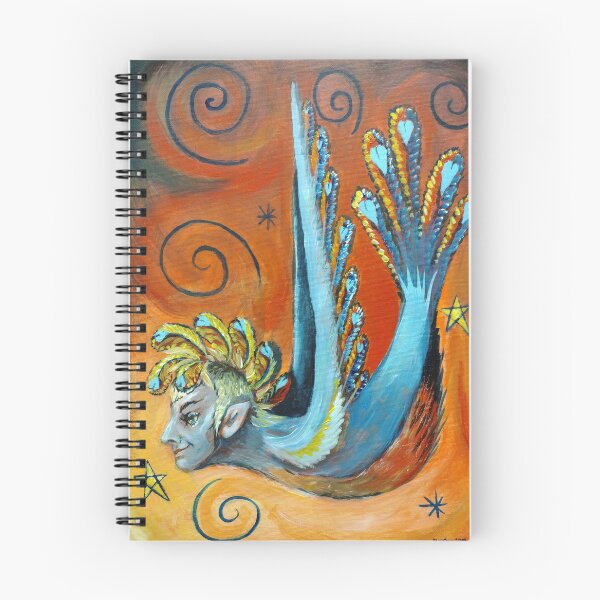 Item preview, Bird Man, acrylic painting designed and sold by RaineCastle.