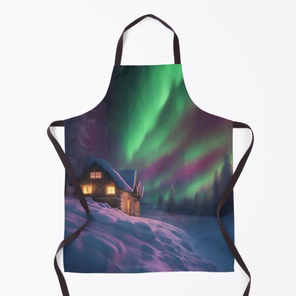 Item preview, Majestic Northern Lights in Snow designed and sold by ozdilh.