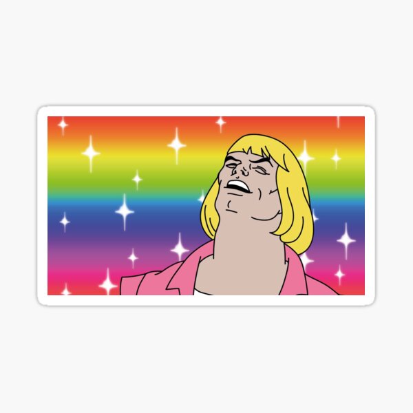 Artikel-Vorschau von He-Man Happy Reaction Meme, designt und verkauft von Madwerkz.