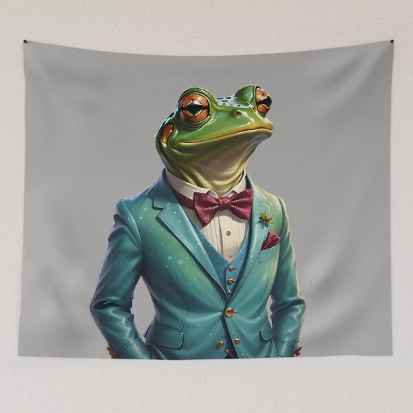 Item preview, The dapper gentlemen frog with suit and bowtie designed and sold by Gilby-Designs.