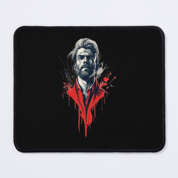 Item preview, Man Red Jacket Letter V Artistic Expression Portrai designed and sold by Psycho-Crazy.