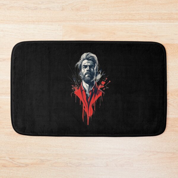 Item preview, Man Red Jacket Letter V Artistic Expression Portrai designed and sold by Psycho-Crazy.