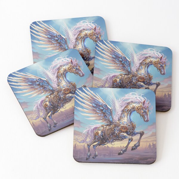 Item preview, Steampunk Pegasus designed and sold by MilesAI.