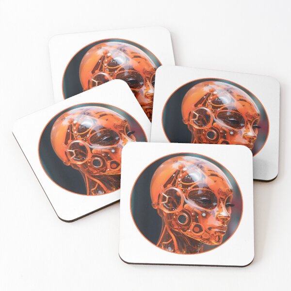 Item preview, Orange Humanoid Robot - Great Gift For Android Robot Lovers designed and sold by AlanPhotoArt.