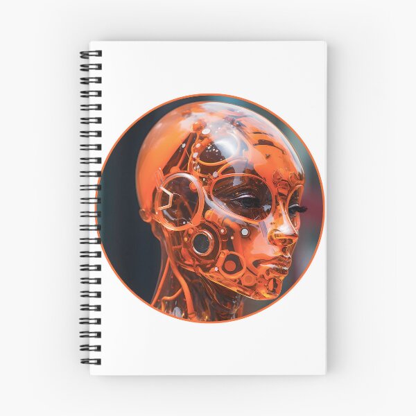 Item preview, Robot humanoide naranja: gran regalo para los amantes de los robots Android designed and sold by AlanPhotoArt.