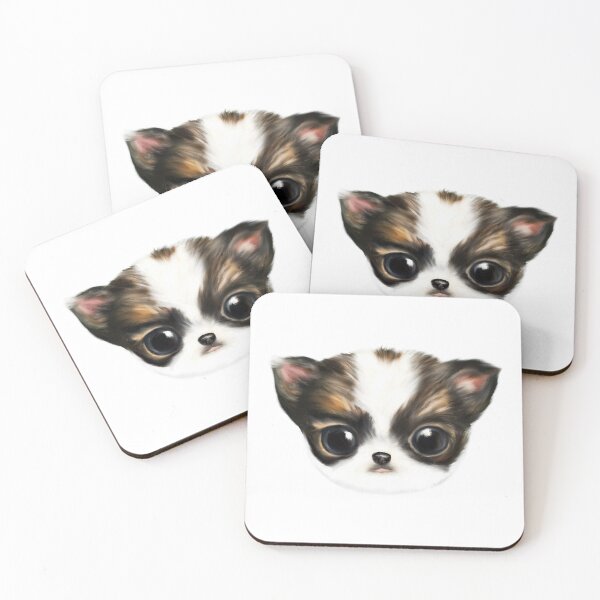 Item preview, Cute Chihuahua puppy (dog) acrylic painting designed and sold by Funsize-Art.