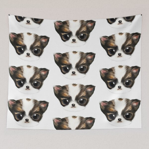 Item preview, Cute Chihuahua puppy (dog) acrylic painting designed and sold by Funsize-Art.