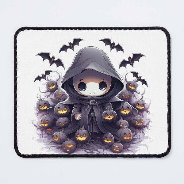 Item preview, Chibi Grim Reaper Halloween Tee - Adorable Dark Fantasy Design designed and sold by Moisky Patterns.