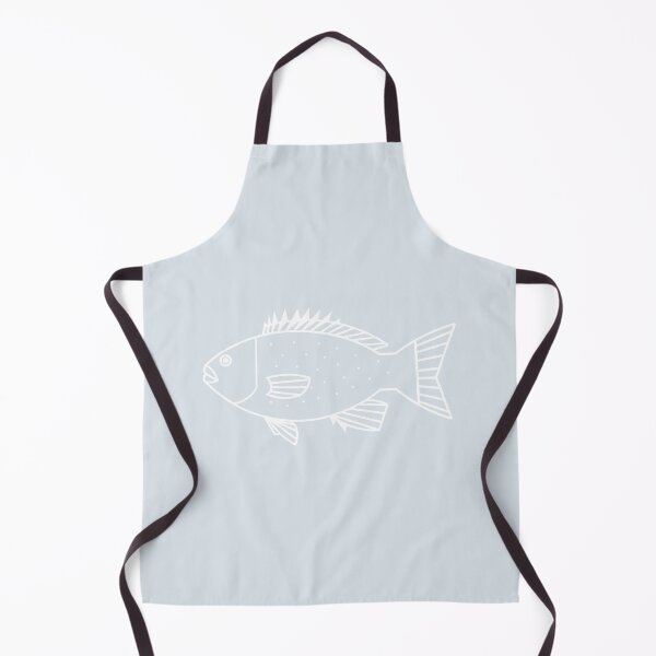 Item preview, Kawaii Bluefish in White on Icy Blue designed and sold by fruttidimare.