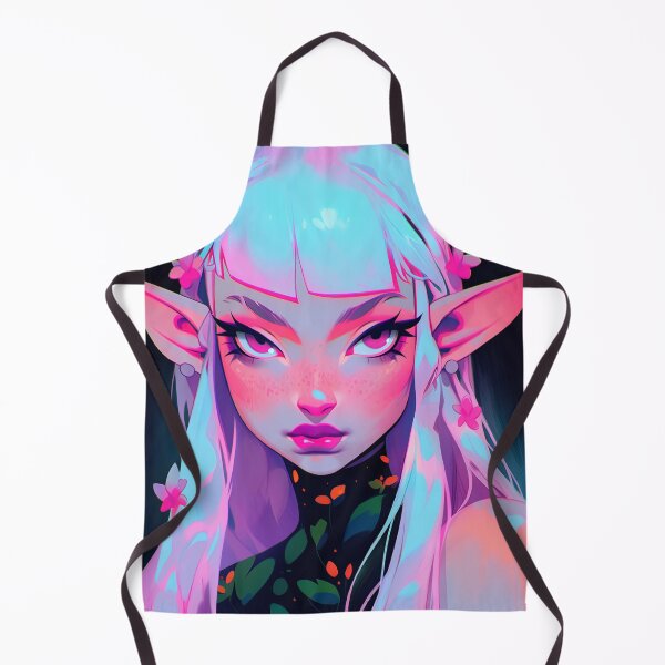 Item preview, Beautiful Pink Floral Elf Anime Girl designed and sold by bubblegoth.