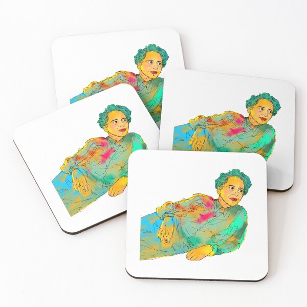 Item preview, Hannah Arendt abstract painting pose designed and sold by EdwardSeaton.