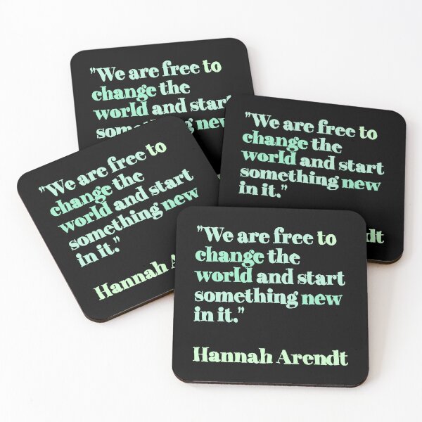 Item preview, Hannah Arendt change quotes green mint designed and sold by EdwardSeaton.