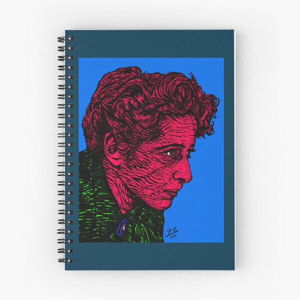 Item preview, HANNAH ARENDT ink and acrylic portrait .1 designed and sold by EdwardSeaton.