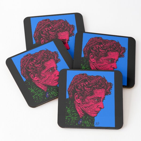 Item preview, HANNAH ARENDT ink and acrylic portrait .1 designed and sold by EdwardSeaton.