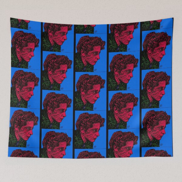 Item preview, HANNAH ARENDT ink and acrylic portrait .1 designed and sold by EdwardSeaton.