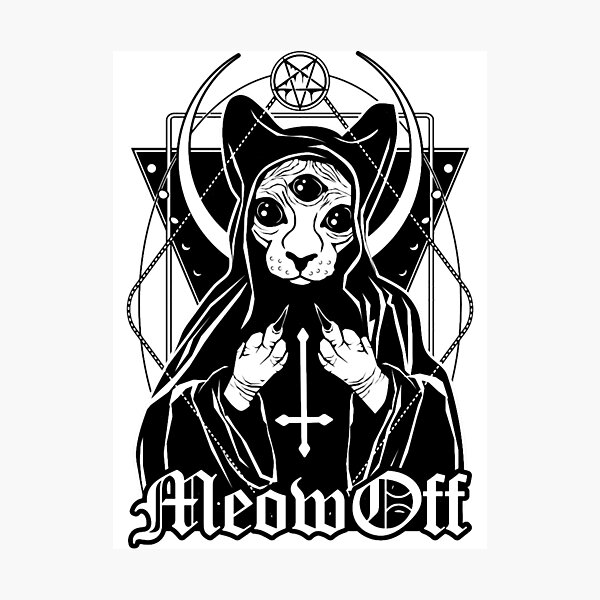 Item preview, Meow off - this cat dislikes you designed and sold by kbelikpa.