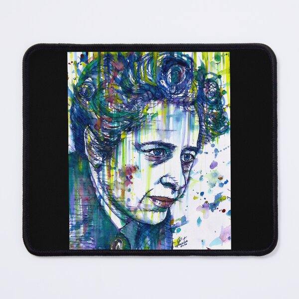 Item preview, HANNAH ARENDT watercolor and ink portrait designed and sold by EdwardSeaton.