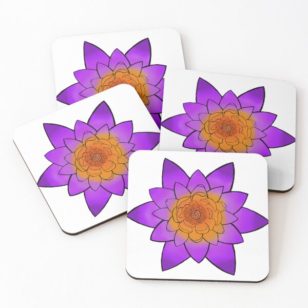 Item preview, Orange - Purple lotus flower  designed and sold by Soulshinecc.