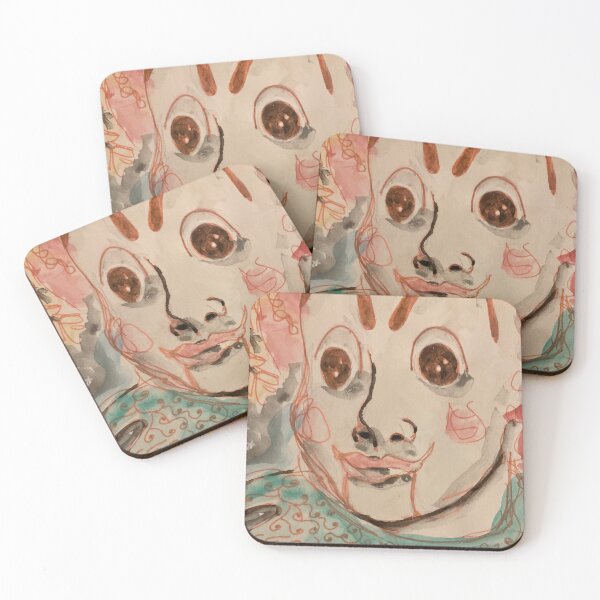 Item preview, Vintage clown marionette watercolour sketch designed and sold by LynseysArtShop.