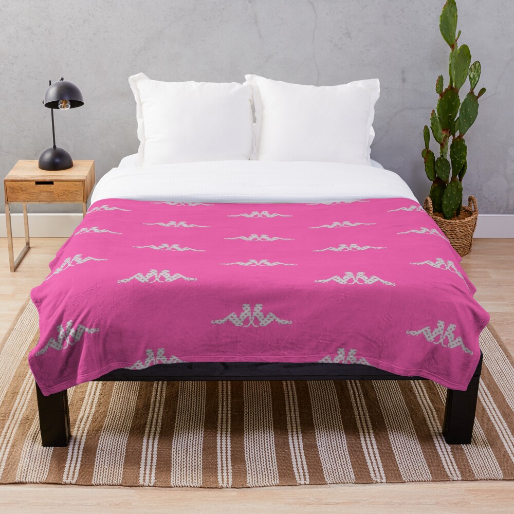 Faux Glitter Mudflap Girls - Pink Maple Leaves Bath Mat