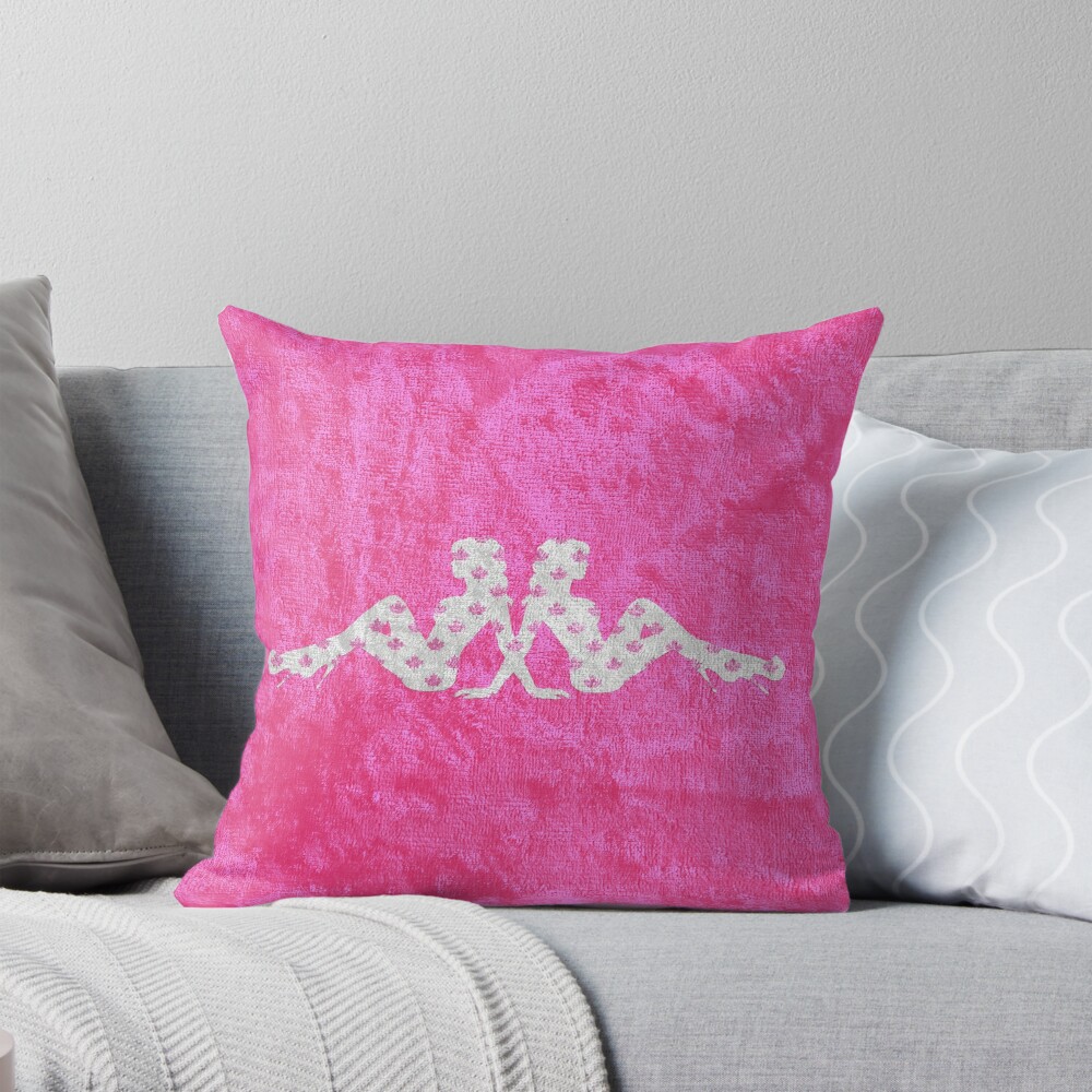Faux Glitter Mudflap Girls - Pink Maple Leaves Bath Mat